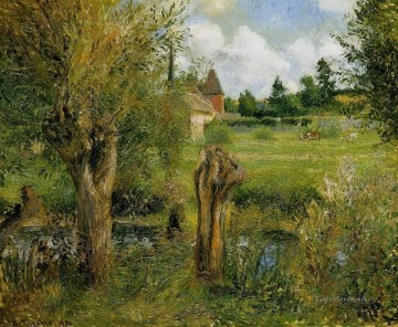  Banco Arte - Las orillas del Epte en Eragny 1884 Camille Pissarro